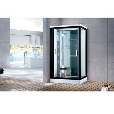 China Factory direct sale good quality multifunctional glass and acrylic material black steam room for sale