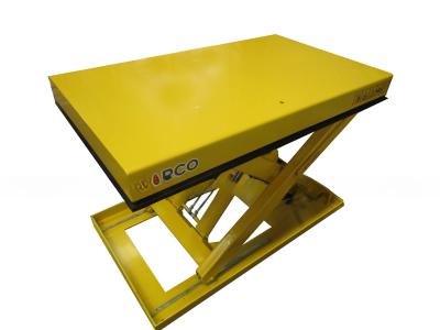 China Stationary 1000kg Marco Hydraulic Single Scissor Lift Table with Hoyer Motor and Bucher Pump M2-010090-D2 for sale