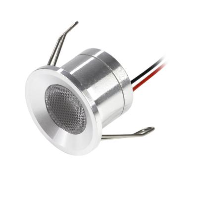 China Modern 12V 1W Mini LED Spotlight Recessed Indoor Cabinet Light for sale