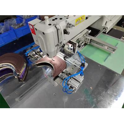 China Large Automatic Hook Pattern Sewing Machine For Industrial Automatic Pattern Visor Hat Sewing Machine Baseball Cap Hat Sewing Machine for sale