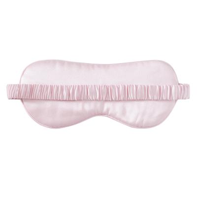 China Anti-puffiness Sleeping Silk Eye Mask For Sleeping Women Blackout Pink Eye Mask Silk Super Soft Silk Eye Mask for sale