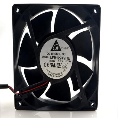 China Quiet waterproof fan 120x120x38mm plastic electric 12 volt dc fan afb1224vhe dc24v 0.57a 12038 for sale