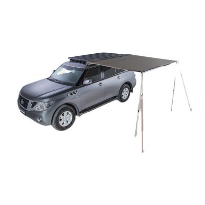 China Diagonal Tying Type Waterproof Sun Protect Car Side Tent Roof Top Pull Out Tent Shelter Car Roof Tent for sale