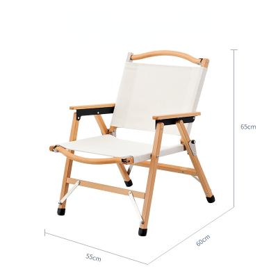 China 2021new Style Beech Style Chair Picnic Beech Portable Folding Chair Simple Lightweight Leisure Fishing Stool Wood Chair for sale