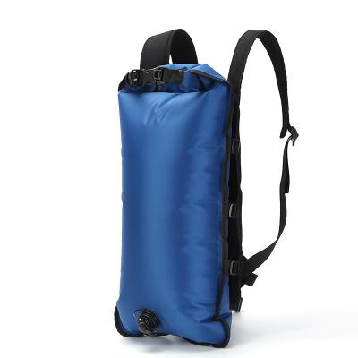 China Fashionable Outdoor Travel Hiking Dry Waterproof Blue Duffel Bag, Large Capacity Backpack Waterproof Shoulder for sale