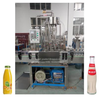 China Full Automatic Beverage Glass Bottle Fruit Juice , Tea Hot Filling Machine for sale