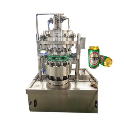 China Beverage Small Scale Beer Foil Can Filling Sealing Machine Carbonated Soft Drink Filling Canning Machine For Small Business for sale