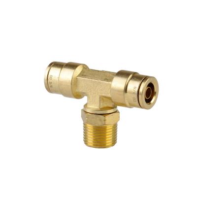 China DOT Fitting DPB1/4-1/4 Pneumatic Pneumatic Brass Push To Connect Quick Release Fitting For Truck Air Brake System for sale