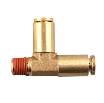 China Pneumatic Air DOT Fitting DPD1/4-1/4 International Push Quick Release Brass Hose Fitting For Truck Brake System for sale