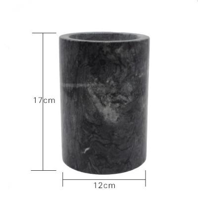 China Red Wine Stand Viable Black Marble Ice Bucket for sale