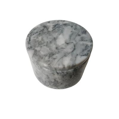 China Sustainable Home Decor Spice , Salt Marble Jar With Marble Lid for sale