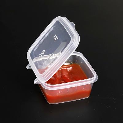 China Environmental Friendly And Degradable Safety 2OZ Disposable Transparent Plastic Sauce Cup Cup for sale