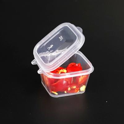 China Hot Sale 1ZO Picnic PP Sustainable Disposable Degradable Transparent Plastic Cup Food Plastic Sauce Cup for sale