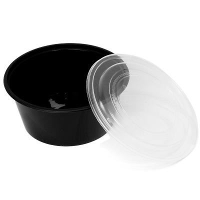 China 1250ml plastic microwave pp soup bowl disposable sale wholesale disposable take out container with lid for sale