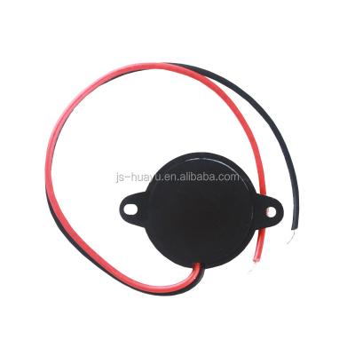 China Alert Piezo Alarm Buzzer PPO Passive For Electrical Products 23*5mm Wire 12V Screw Mounted Piezo Buzzer Buzzer for sale