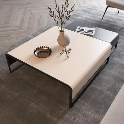 China Nordic Creative Wholesale Minimalist Metal Coffee Table Set Table Living Room Furniture Rectangle Industrial Center Tea Table for sale