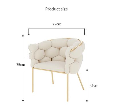 China Modern Luxury Nail Chair Fashion Vanity Furniture Beauty Salon Chair Metal Frame Velvet Dressing Commercial Manicure Chair for sale