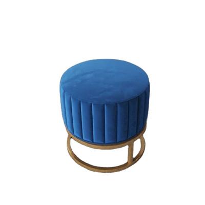 China Nordic Hot Sale Metal Frame Mini Shoe Chang Stool Living Room Furniture Hotel Metal Legs 40cm Metal Legs Simple Light Luxury Sofa Chair for sale