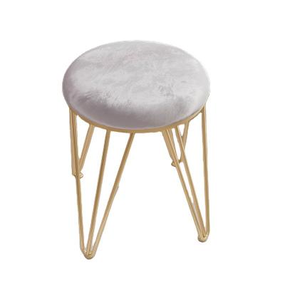 China Modern Simple Bedroom Furnitur Mini Dressing Chair Small Footstool European Luxury Household Simple Princess Makeup Ottoman Stool for sale