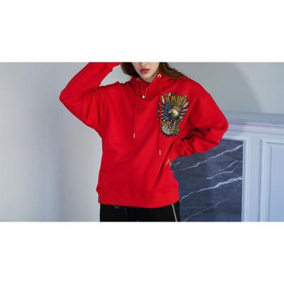 China Breathable Factory Sale Various Red Breathable Women Unisex Essentials Hoodie for sale