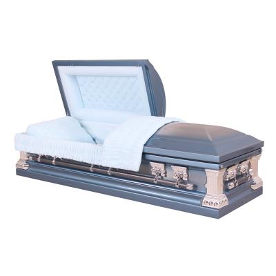 China American Style STAINLESS STEEL COFFIN FOR BURIAL SERVICE for sale