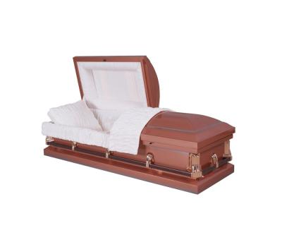 China American style CHEAP AMERICAN STYLE CASKET MADE of 20 GAUGE STEEL for sale