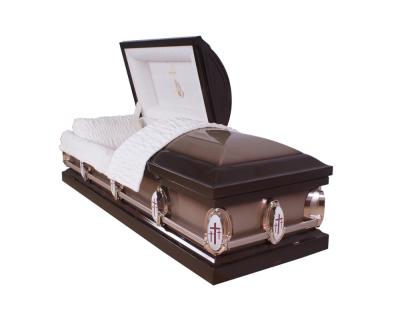 China CHEAP COFFIN American NON-SEALING STEEL COFFIN STEEL COFFIN NON-PROTECTIVE style for sale