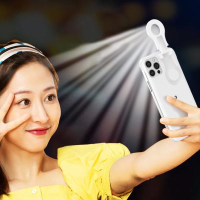 China Perfect For Selfie 2021 New Design 2 In 1 Phone Case With Selfie Light Led Case For iphone 12 Pro Max Protective Case for sale