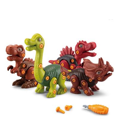 China DIY Head Set 3D Puzzle With Screwdriver Disassemble Dinosaur Puzzle Educational Toys For Children for sale