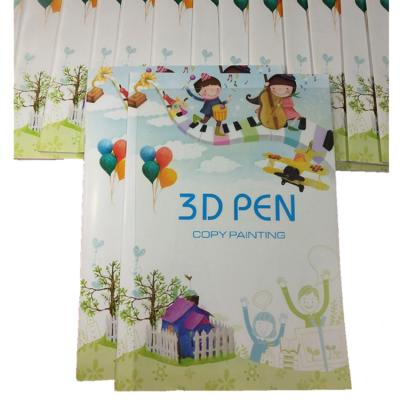 China High quality children's cartoon drawing album for 3D printing pen, with a transparent copy holder for sale