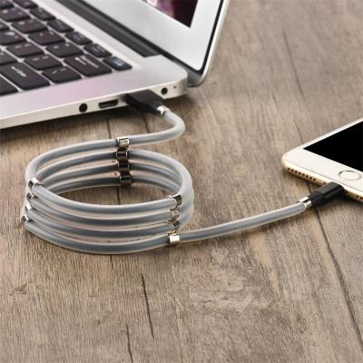 China Hot Seller Self-Winding Amazon supercalla USB Magnetic Micro USB Charging Cable Type USB C Cable for sale