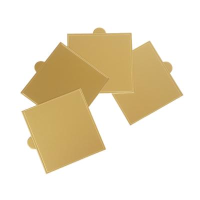 China Custom Mini Cake Board Wholesale Gold Sliver Parchment Black Cake Board Square for sale