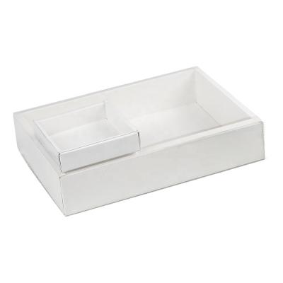 China Bento Small Round Transparent Paper Cake Box Disposable White Baking Boxes for sale