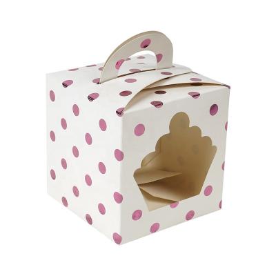 China Factory Material Assembly Custom Reuse Small Disposable Paper Cake Box for sale