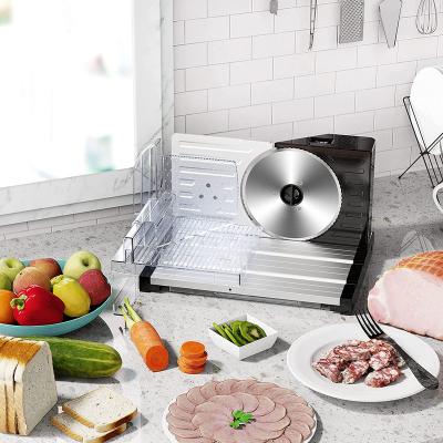 China Commercial/Hotel Kitchen Automatic Manual Frozen SUS420 Blade Foldable Electric Potato Sausage Meat Fruit Slicer for sale