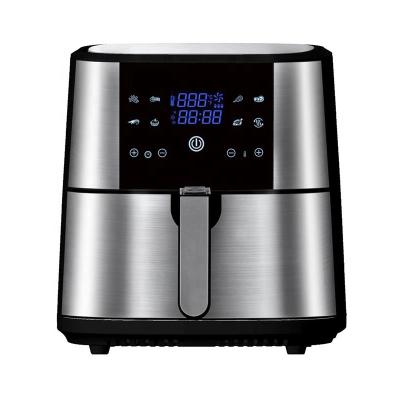 China Hotel Stainless Steel Basket Touch Screen Digital Turkey 8l Easy Cleaning Non-Stick Air Fryer Large for sale