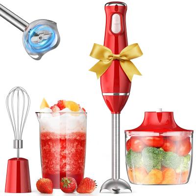 China Multifunctional 5 in 1 Stainless Steel Baby Food Soups Vegetables Puree Stick Hand Immersion Blender Personal Juicer for sale