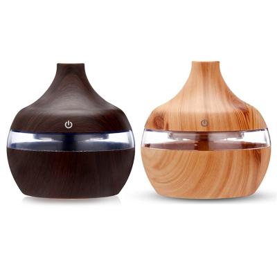 China Stylish Wooden Ultrasonic Sprayer Oil Sprayer Bedroom Design Household Grain Air Humidifier for sale