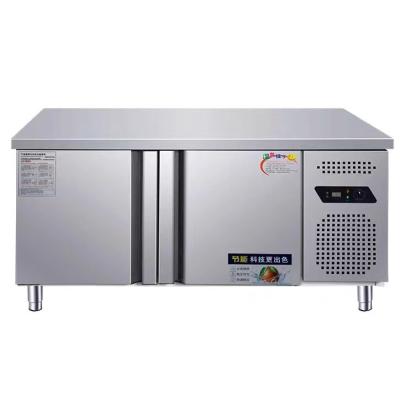 China Custom Commercial Single-temperature Fridge Food Display Table Top Stainless Steel Fridge Freezer Worktop Fridge with Freezer for sale