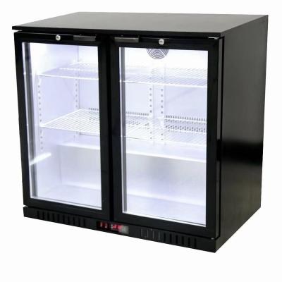 China Small Single-temperature Fridge For Beverage Shop Refrigerators Bar Back Cooler for sale