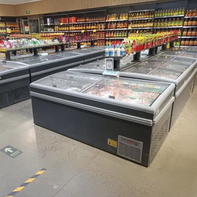 China Commercial Single-temperature Chest Freezer Refrigerator Display Refrigerator Refrigeration Equipment Supermarket Refrigerator Display for sale