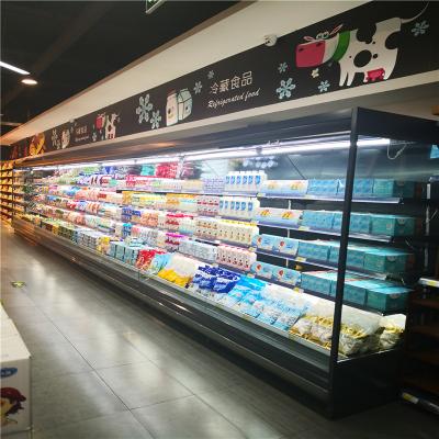 China Single-temperature Supermarket Freezer Refrigerator Display Fridge Commercial Refrigeration Equipment Supermarket Island Refrigerator for sale