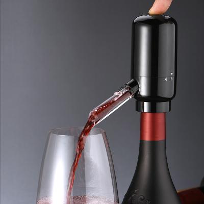 China Sustainable High Quality Professional Smart Aerator and Rechargeable or Battery Operated Electric Wine Decanter Wine Dispenser for sale