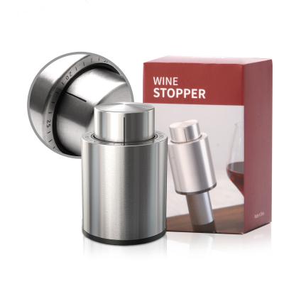 China European and American viable hot-selling mini wine vacuum wine stopper fresh-keeping portable push-type stopper for sale