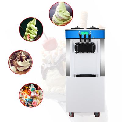 China Hot Sale 3 Flavor Commercial Supply Mini Soft Ice Cream Making Machine Table Top Soft Ice Cream Vending Machine For Commercial Use for sale