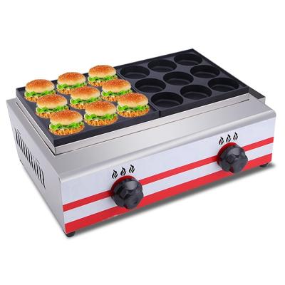 China Hotels Gas Heater 18 Hole Burger Pancake Maker / Egg Waffle Maker for sale