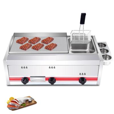 China Hotel Gas Griddle Squid Equipment Machine Commercial Desktop Electric Steak Sizzling Pan for sale