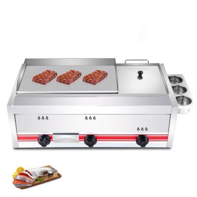 China Hotel Restaurant Kitchen Equipment Countertop Electric Induction Griddle For Steak Teppanyaki for sale