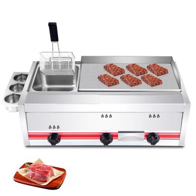 China Hotel Commercial Kitchen Equipment Catering Flat Dish Gas Teppanyaki Griddle Countertop Gas Griddle for sale