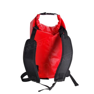 China Waterproof Cylinder Desktop Submersible Diving PVC TPU Rafting Backpack Waterproof Sports Travel Dry Bag Kayaking for sale